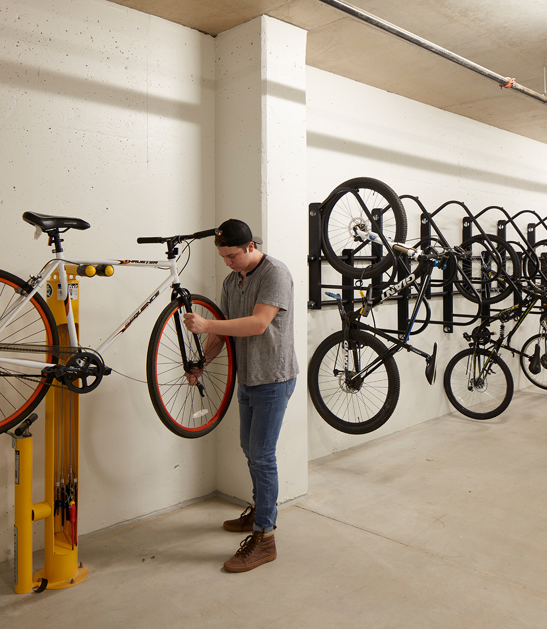 Community bicycle storage